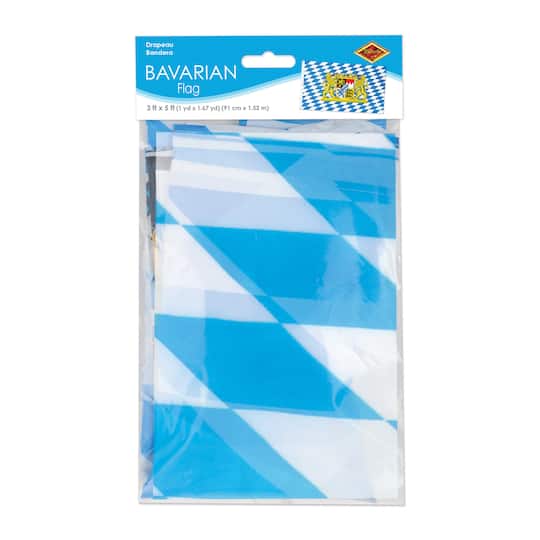 Beistle 3ft. x 5ft. Blue and White Bavarian Flag